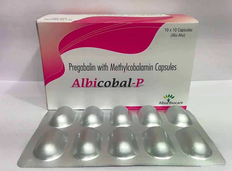 ALBICOBAL-P CAP. | Mecobalamin 750mcg + Pregabalin 75mg (Alu-Alu)